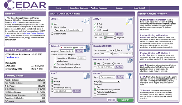 CEDAR cancer home page