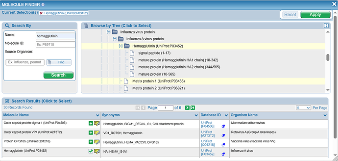 Epitopesource_moleculefinder